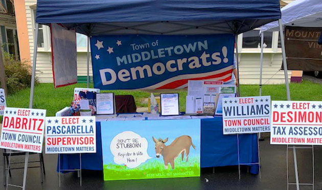 Democrats Booth at Fleischmanns Street Fair