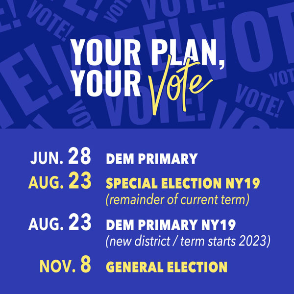 Plan to Vote: June 28, Aug. 23, Nov. 8
