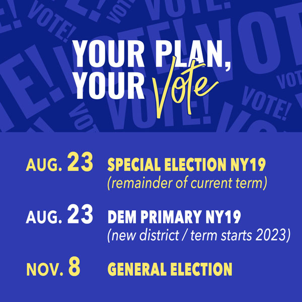 Plan to Vote: Aug. 23 / Nov. 8