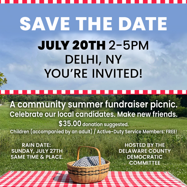 Save the Date: DelCoDem Summer Picnic