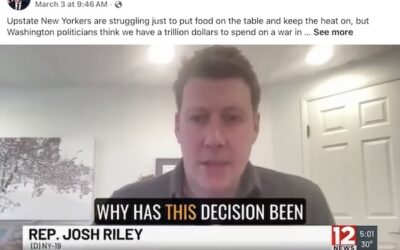 Josh Riley raises questions about U.S. military actions in Iran