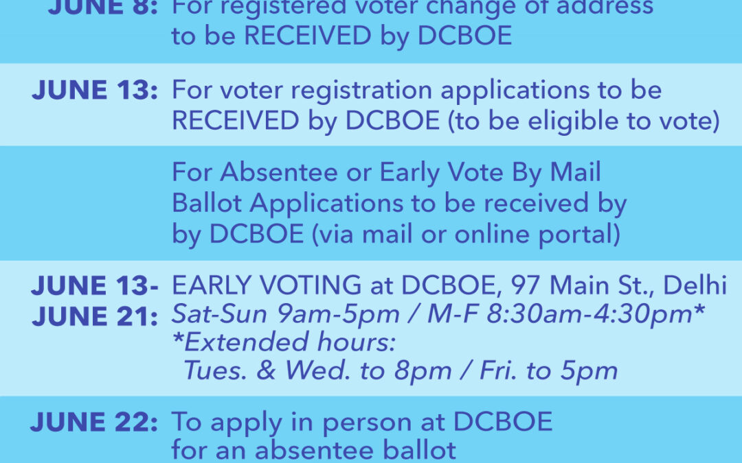 June 23 Primary Election: Options and Last Days to…