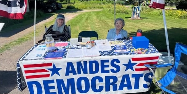 Visit us at the local Dems tent at Andes Community Day