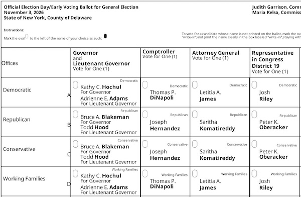 Election 2026: Sample Ballots